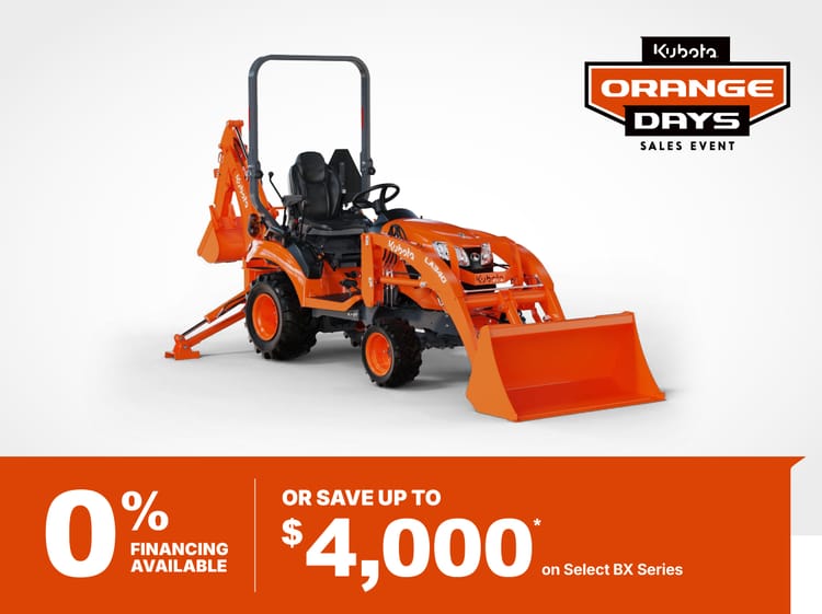Save on BX Series Tractors