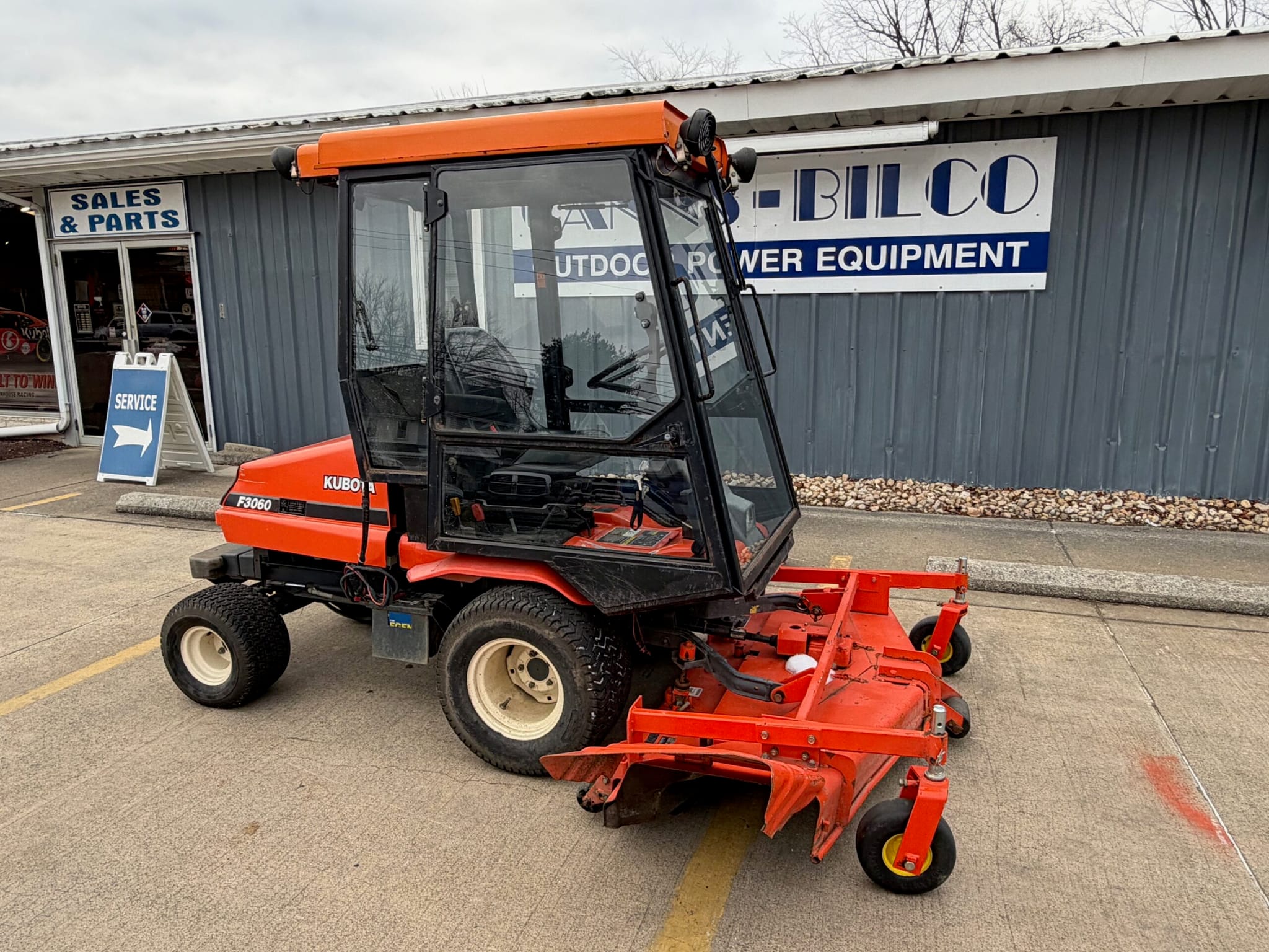 Kubota F3060 4WD Front Mower with Snow Blower Package